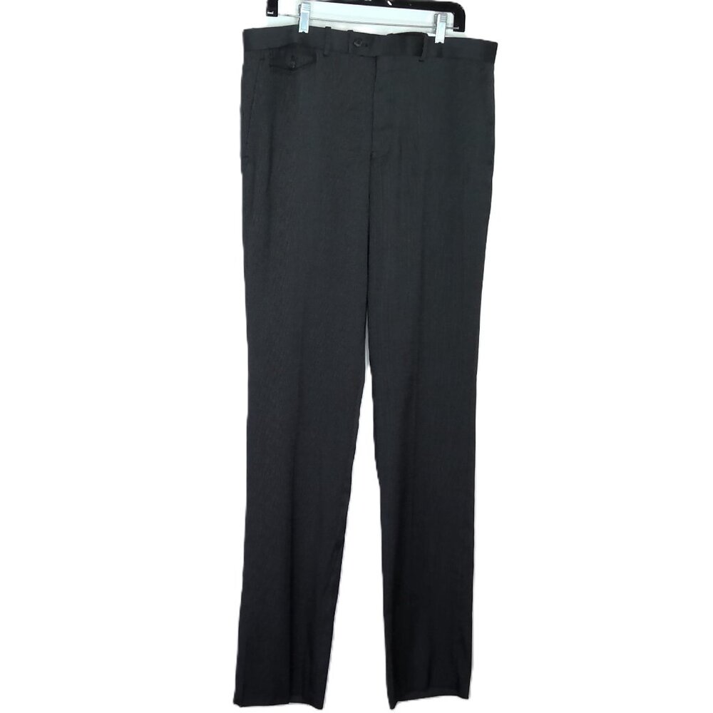 New Men's English Laundry Dress Pants Suit Slacks Dark Gray Unhemmed NWT 38